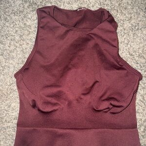 Gymshark Burgundy Tank Top
